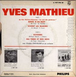 [Pochette de Adieu  la nuit (Yves MATHIEU) - verso]