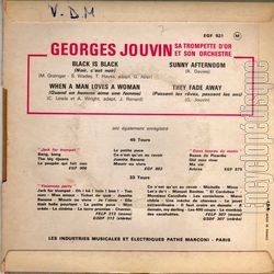 [Pochette de Black is black (Georges JOUVIN) - verso]