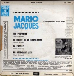 [Pochette de Les prophtes (Mario JACQUES) - verso]