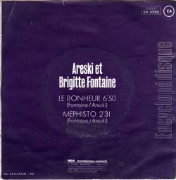 [Pochette de Le bonheur (ARESKI et Brigitte FONTAINE) - verso]