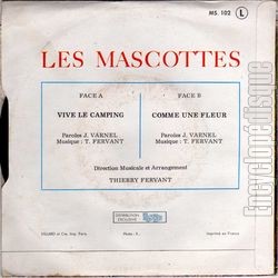 [Pochette de Vive le camping (Les MASCOTTES) - verso]