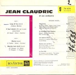 [Pochette de Marche tout droit (Jean CLAUDRIC) - verso]