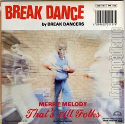 [Pochette de Break dance (BREAK DANCERS (COCHONNET)) - verso]