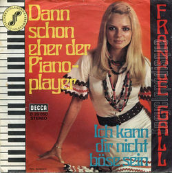 [Pochette de Dann schon eher der Piano-player (France GALL)]