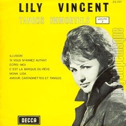 [Pochette de Tangos immortels - volume 7 (Lily VINCENT) - verso]