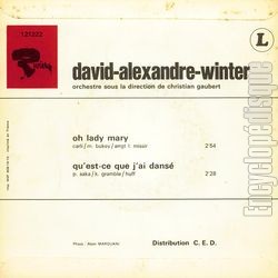 [Pochette de Oh Lady Mary (David Alexandre WINTER) - verso]