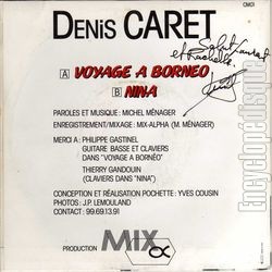 [Pochette de Voyage  Borno (Denis CARET) - verso]