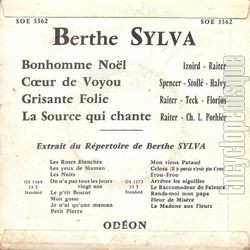 [Pochette de Bonhomme Nol (Berthe SYLVA) - verso]