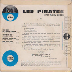 [Pochette de Cutie pie (kioutie pae) (Les PIRATES avec Dany LOGAN) - verso]