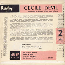 [Pochette de Le tour du monde (Ccile DEVIL) - verso]