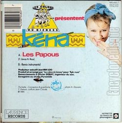 [Pochette de Les papous (KENA) - verso]