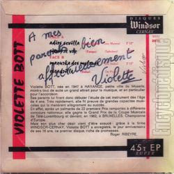 [Pochette de Adios sevilla (Violette BOTT) - verso]