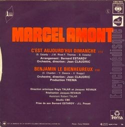 [Pochette de C’est aujourd’hui dimanche (Marcel AMONT) - verso]