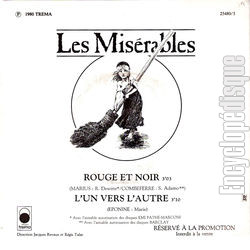 [Pochette de Les Misrables, extrait 3 (THTRE / SPECTACLE) - verso]