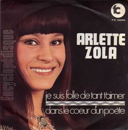 [Pochette de Je suis folle de tant t’aimer (Arlette ZOLA)]