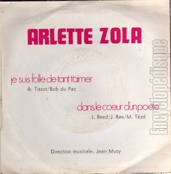 [Pochette de Je suis folle de tant t’aimer (Arlette ZOLA) - verso]