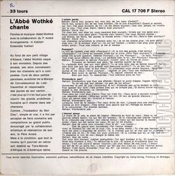 [Pochette de L’abb Wothk chante (L’abb WOTHKE) - verso]