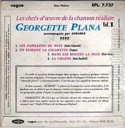 [Pochette de Les papillons de nuit (Georgette PLANA) - verso]