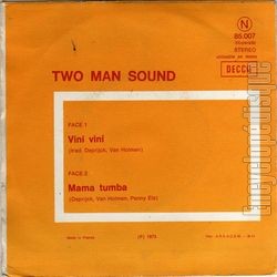 [Pochette de Vini vini (TWO MAN SOUND) - verso]