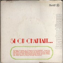 [Pochette de Si on chantait… n1 les mtiers (Raymond FAU) - verso]