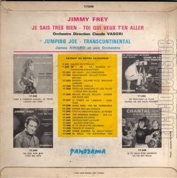 [Pochette de Je sais trs bien (Jimmy FREY) - verso]