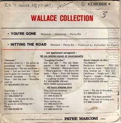 [Pochette de You’re gone (WALLACE COLLECTION) - verso]