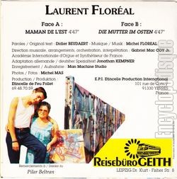 [Pochette de Maman de l’est (Laurent FLORAL) - verso]