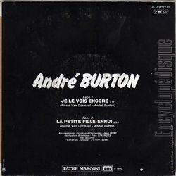 [Pochette de Je le vois encore (Andr BURTON) - verso]