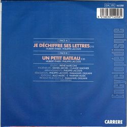 [Pochette de Je dchiffre ses lettres (Patrice LAFFONT et BNDICTE) - verso]