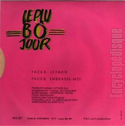 [Pochette de Le fakir (Le PLU B JOUR) - verso]