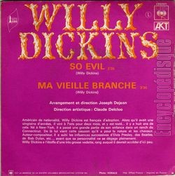 [Pochette de So evil (Willy DICKINS) - verso]