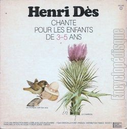 [Pochette de Chante pour les enfants de 3-5 ans (Henri DS) - verso]