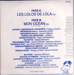 [Pochette de Mon ocan (Philippe LEGUAY) - verso]