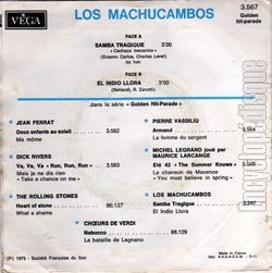 [Pochette de Samba tragique / El indio llora (Los MACHUCAMBOS) - verso]