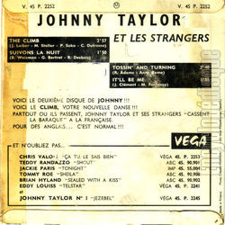 [Pochette de Le climb’ (Johnny TAYLOR (et les Strangers)) - verso]