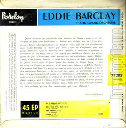 [Pochette de Oh quelle nuit (Eddie BARCLAY) - verso]