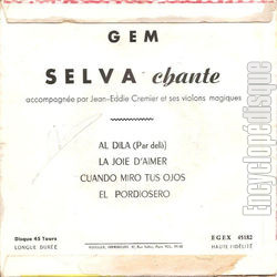 [Pochette de Chante… (SELVA) - verso]