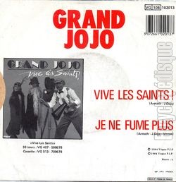 [Pochette de Vive les saints (GRAND JOJO) - verso]