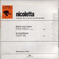 [Pochette de Libert, mon amour (NICOLETTA) - verso]