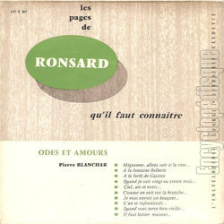 [Pochette de Ronsard : Odes et amours (LES PAGES QU’IL FAUT CONNAITRE)]