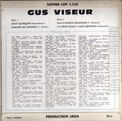 [Pochette de Petit quinquin (Gus VISEUR) - verso]