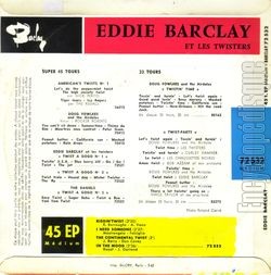 [Pochette de Kissin’ twist (Eddie BARCLAY) - verso]