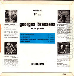 [Pochette de Les sabots d’Hlne - 4me srie (Georges BRASSENS) - verso]