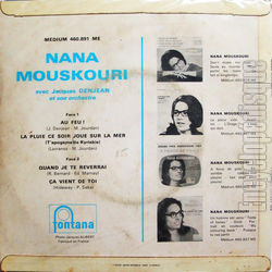 [Pochette de Au feu ! (Nana MOUSKOURI) - verso]