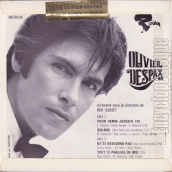 [Pochette de Pour venir jusqu’ toi (Olivier DESPAX) - verso]