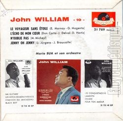 [Pochette de Le voyageur sans toile (John WILLIAM) - verso]