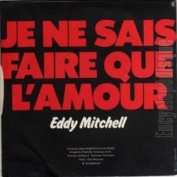 [Pochette de Je vais craquer bientt (Eddy MITCHELL) - verso]