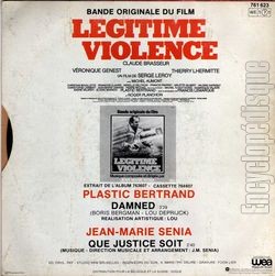 [Pochette de Lgitime violence (B.O.F.  Films ) - verso]