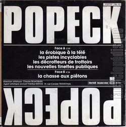 [Pochette de 5 indits de l’Olympia (POPECK) - verso]