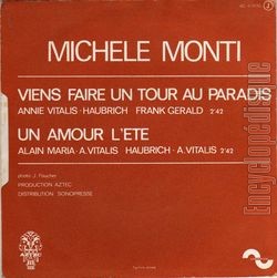 [Pochette de Viens faire un tour au Paradis (Michle MONTI) - verso]